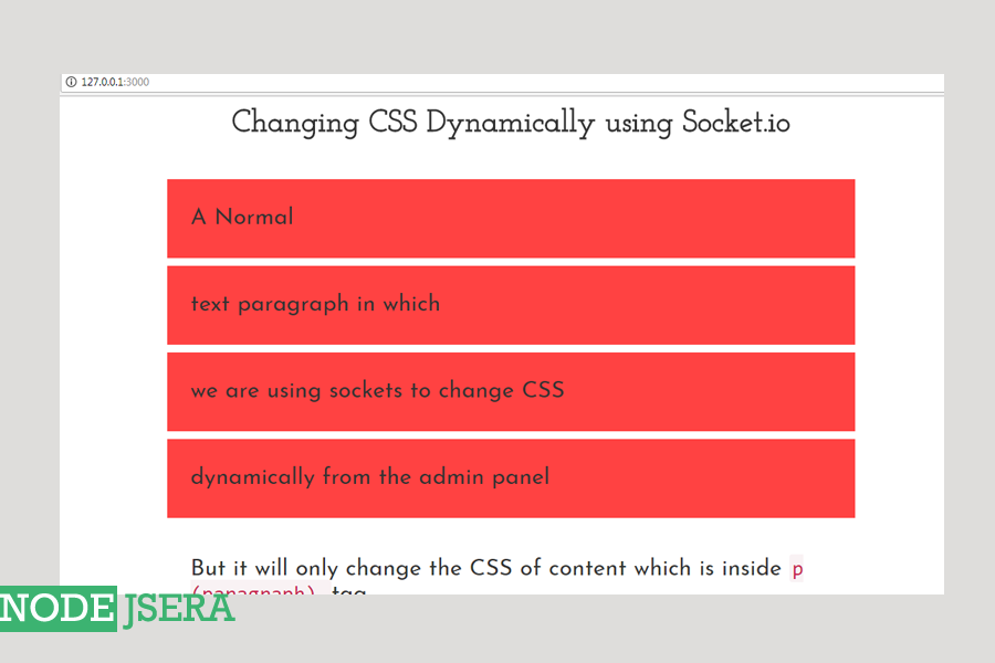 CSS changed Successfully